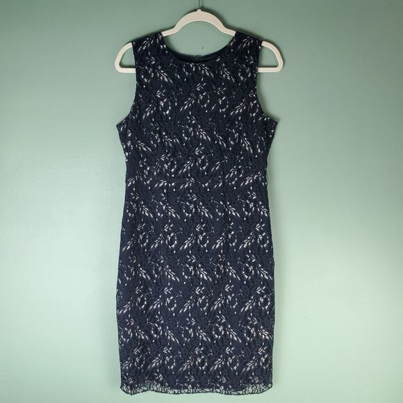 Tahari Womens Sleeveless Lace Dress Size 10 - Picture 1 of 6